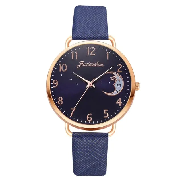 Unveil Timeless Elegance with the Moon Bracelet & Watch Set