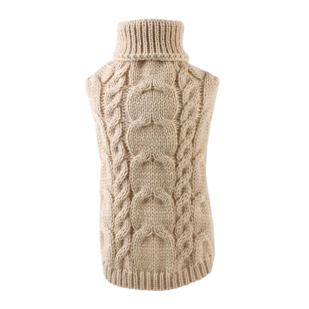 Autumn and Winter Warm Woolen Pet Clothes – Cozy Wool-Acrylic Blend Sweaters for Dogs & Cats (XS to XL Sizes)