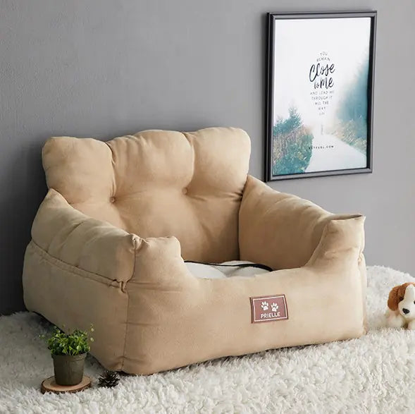 Pet Car Seat Cover – Cozy Dog Bed & Car Protector in One for Safe, Stylish Travel