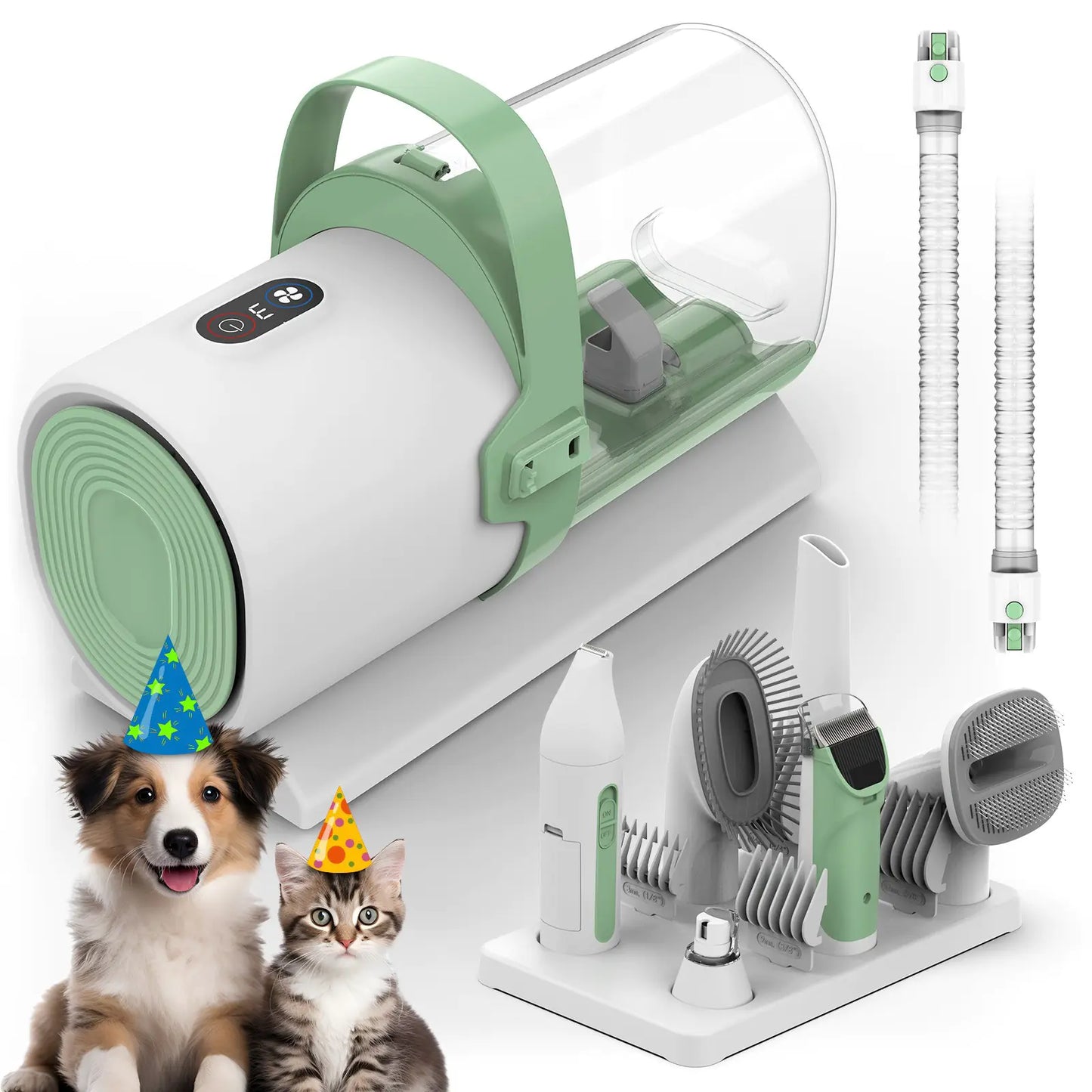 PG50 Plus Pet Grooming Vacuum Kit (All-in-One Professional Grooming for Dogs & Cats – 7 Tools + Powerful Suction)