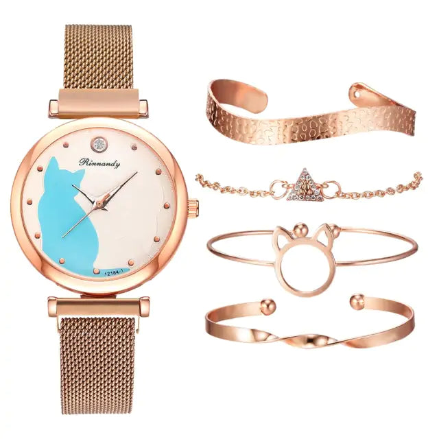 Rinnady Quartz Watch Set for Women: Style Meets Versatility