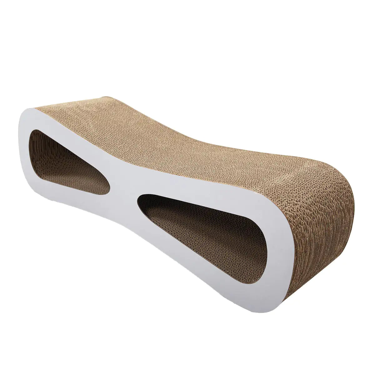 Cat Scratch Board & Lounge – Durable BC Corrugated Cardboard Scratcher with Catnip