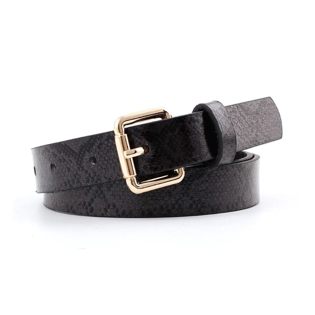 Liz Belt – Soft Touch Vegan Leather with Adjustable Buckle (40.5" Length, Classic Colors: Tan, Black, Beige, Brown)