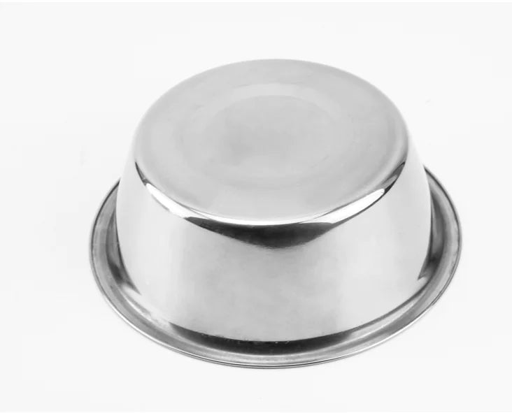 Stainless Steel Pet Bowl – Stackable, Polished, and Perfect for Cats and Dogs