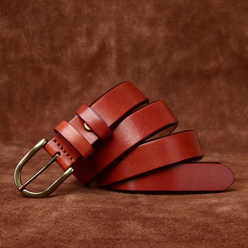 Retro Copper Buckle Men's Belt – Vintage Charm Meets Modern Style