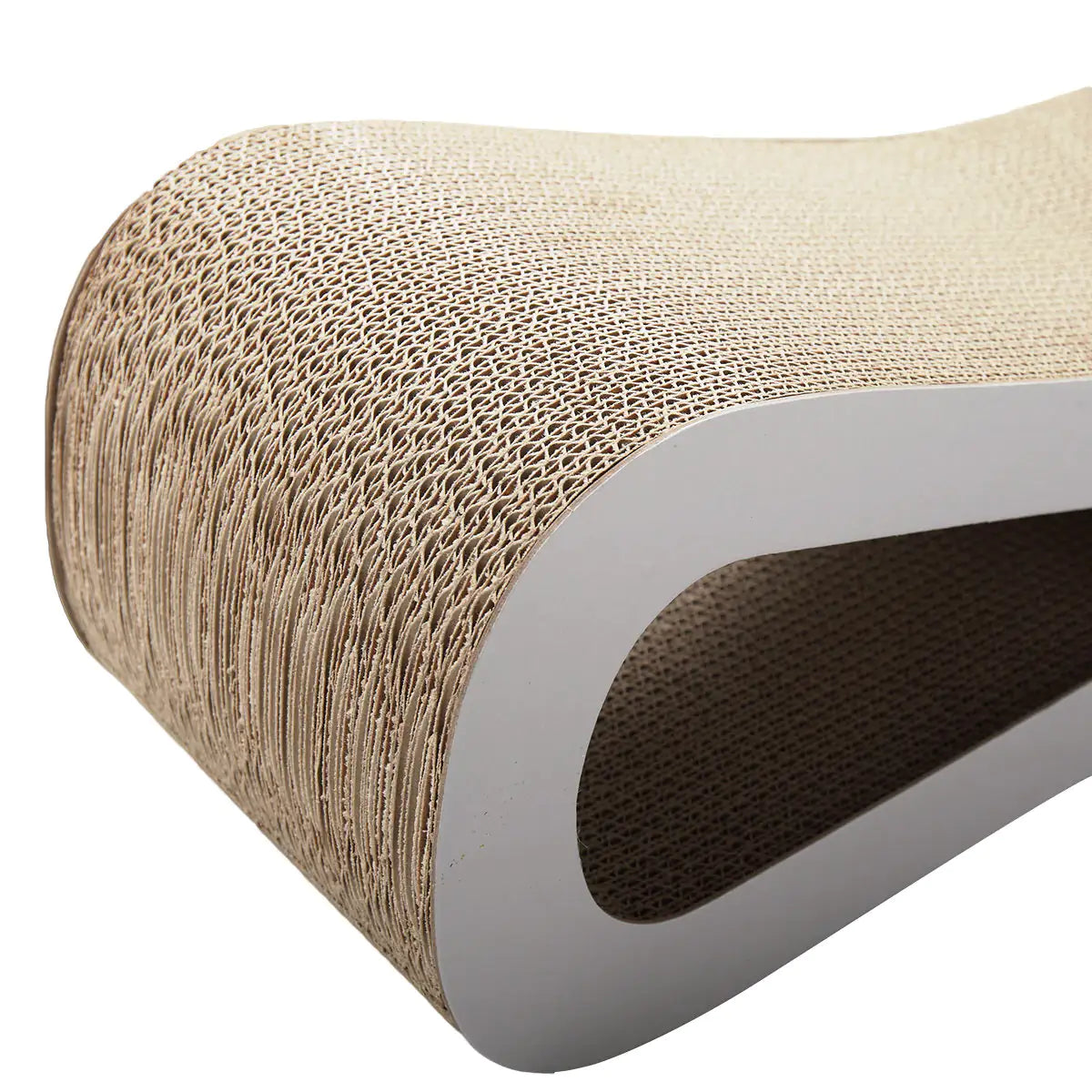 Cat Scratch Board & Lounge – Durable BC Corrugated Cardboard Scratcher with Catnip