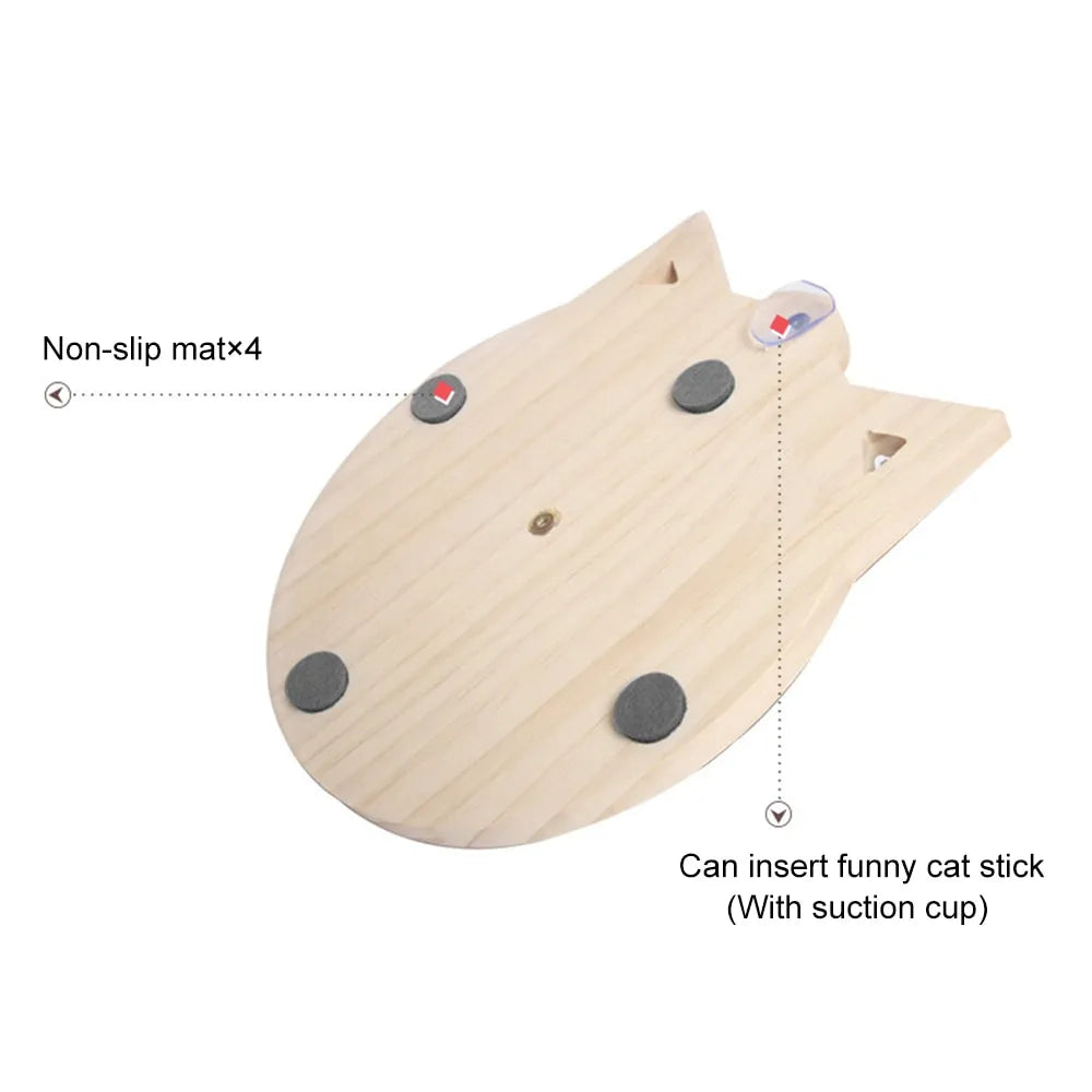 Three-Layer Cat Climbing Frame with Turntable Ball – Interactive Activity Tower for Cats