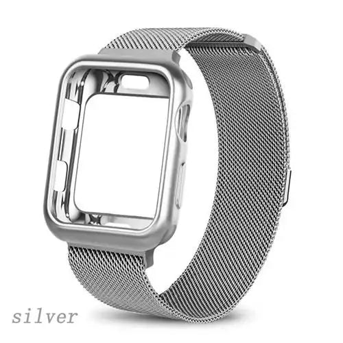 Elevate Your Apple Watch with the Stainless Steel Mesh Bracelet
