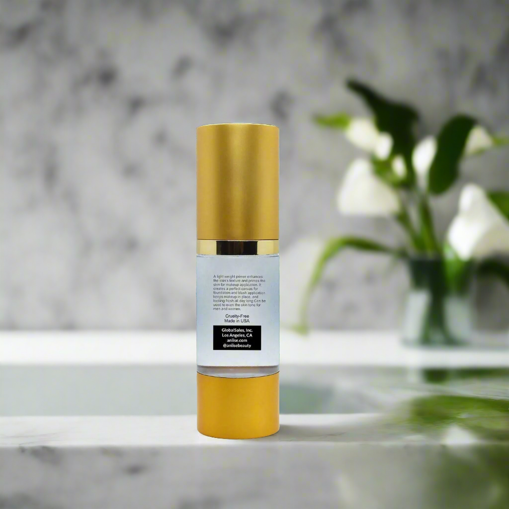 Mineral Makeup Facial Foundation Primer – Pore-Minimizing, Oil-Control, Skin-Nourishing Base (1 fl oz / 30 mL)