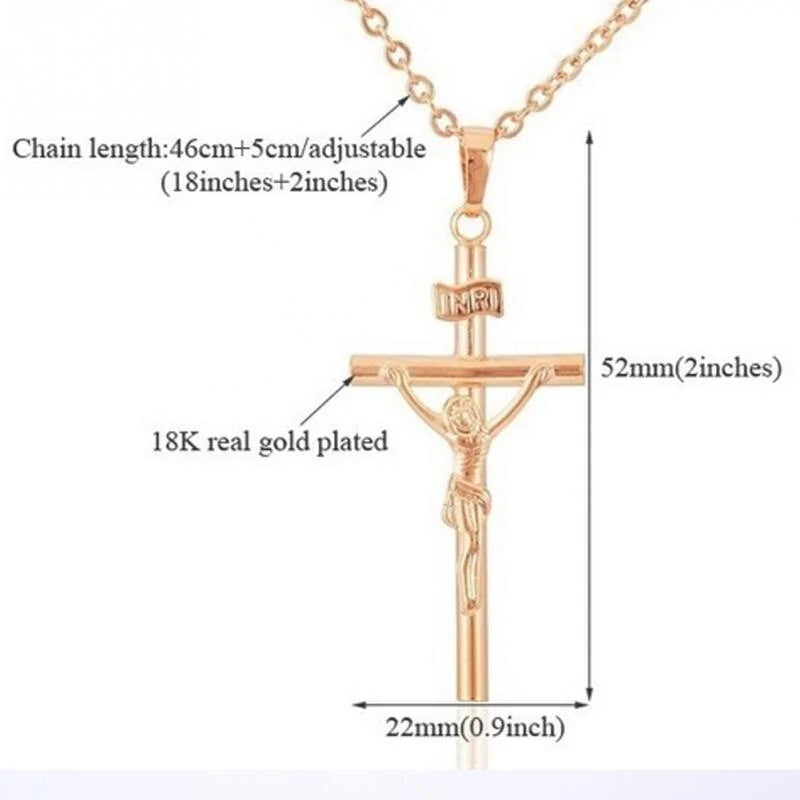 INRI Crucifix Jesus Pendant Necklace: A Symbol of Faith and Elegance