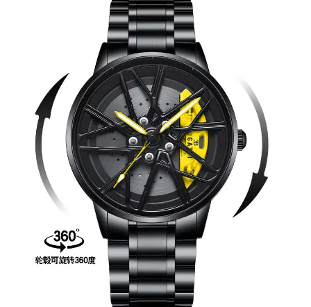 Mustang Car Wheel Hub Rim Watch – A Must-Have for Car Enthusiasts