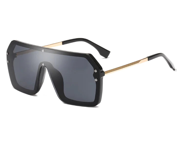 Oversized Shield Sunglasses – Unisex HD Lens Design with UV Protection (5.7" Width)