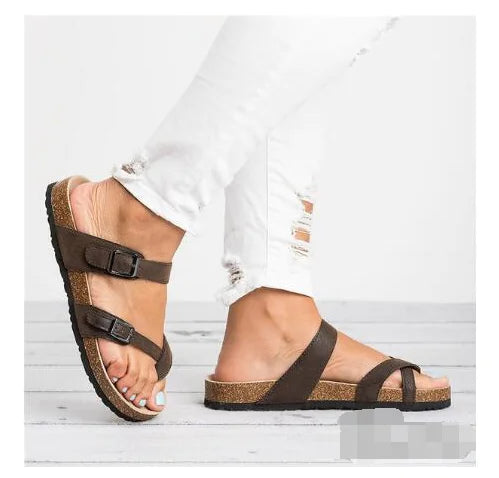 Roman-Style Thick-Soled Sandals – Elegant, Supportive, and Made for Summer