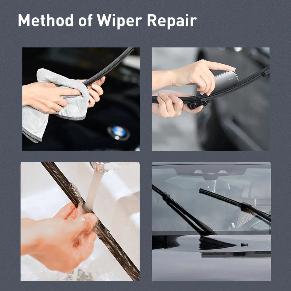 Universal Auto Car Wiper Repair Tool – Compact 30-Second Fix for Streak-Free Wipers (Gunmetal or Silver)