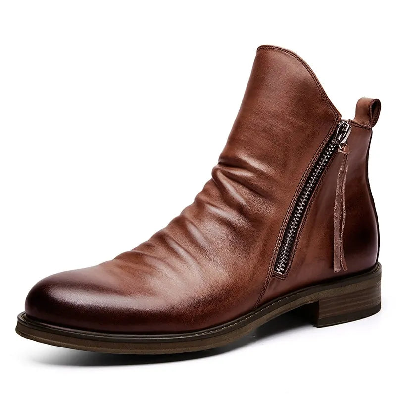 Yadibeiba Leather Boots – Rugged Durability Meets Refined Sophistication