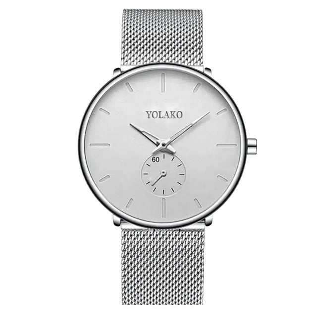 Leather Band or Stainless Mesh Watch: Sleek Sophistication for the Modern Man