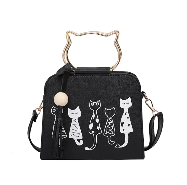 Cat Handbag – Playful Design with Versatile Carry Options in Four Colors