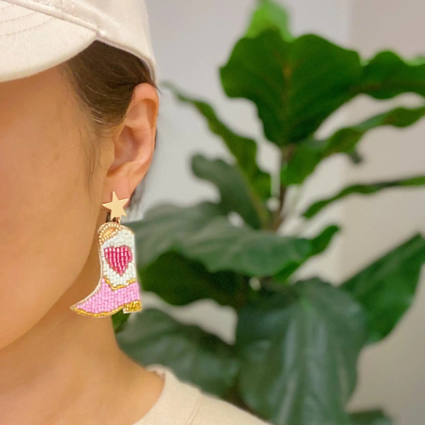 Cowgirl Boots Earrings – Western Charm with a Touch of Love