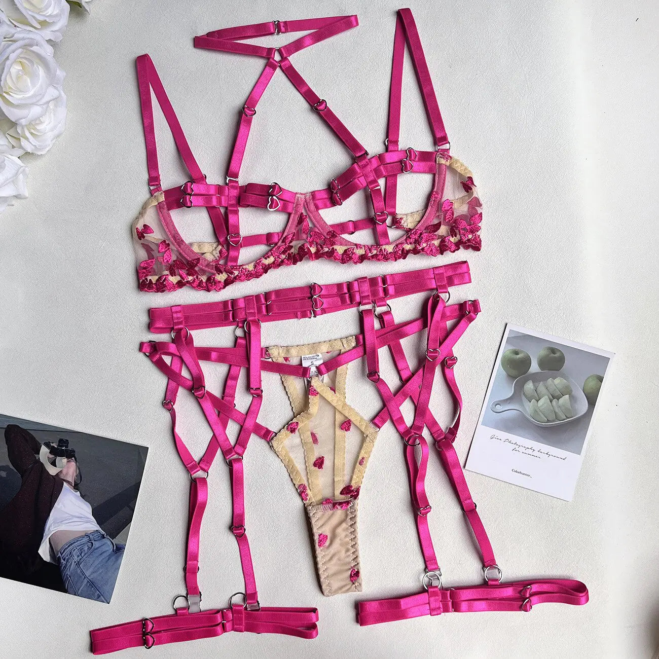 Sensual Open Bra Lingerie Set