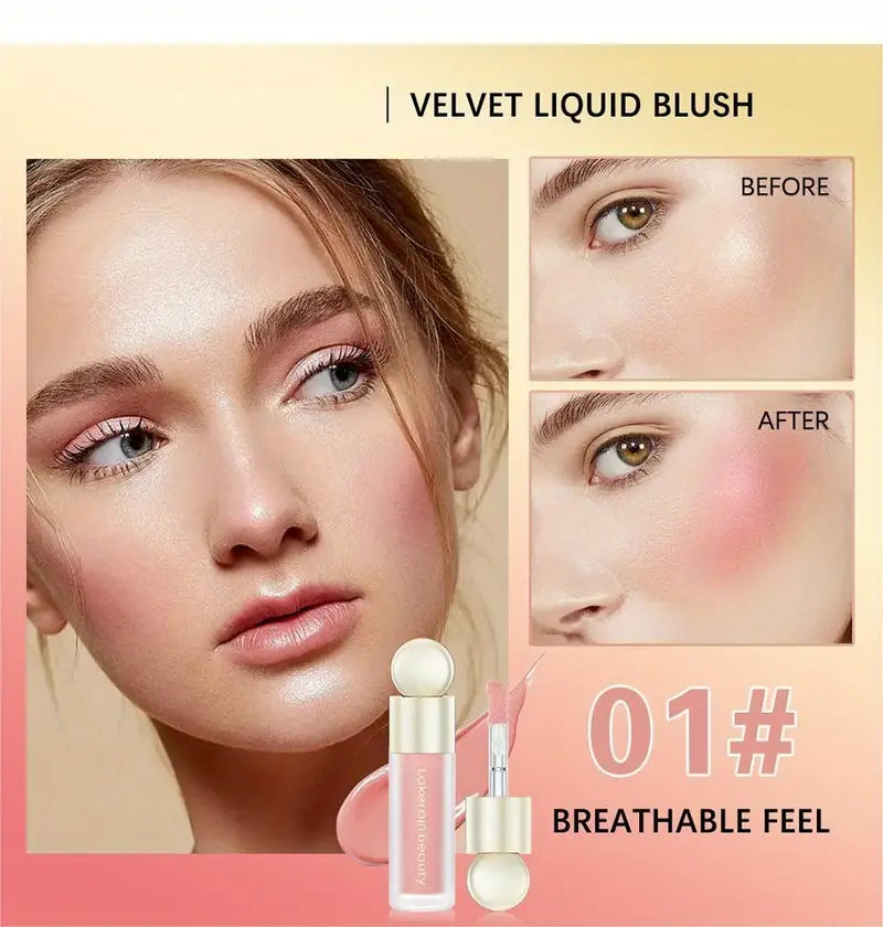 5-Color Dewy Finish Blush – Long-Lasting Radiance with Buildable Glow