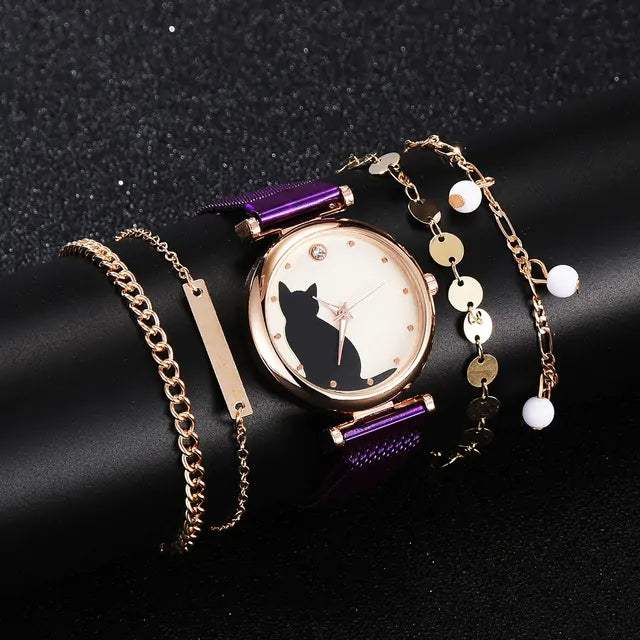 Rinnady Quartz Watch Set for Women: Style Meets Versatility