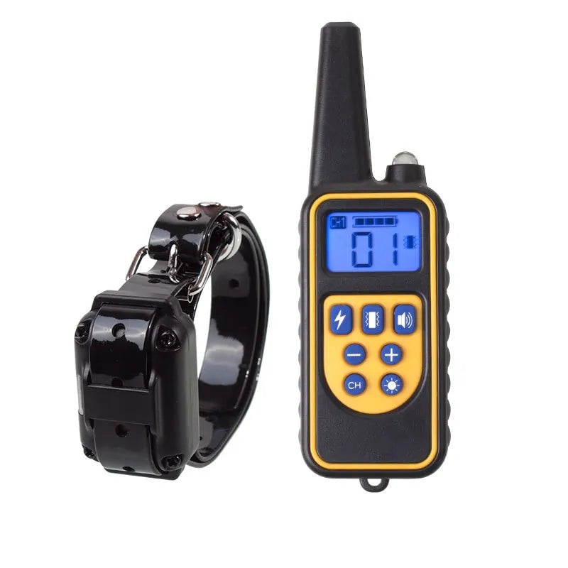 Electric Dog Training Collar – Waterproof, Long-Range, and Fully Adjustable for Effective Obedience Training