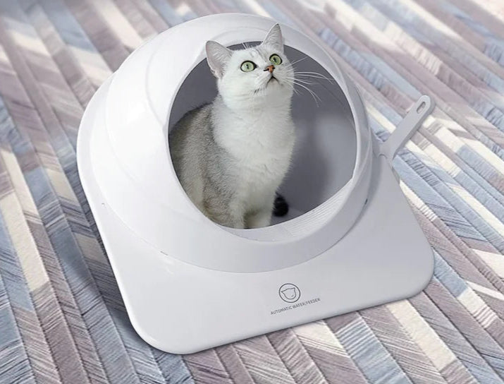 Fully Enclosed Cat Litter Box – Spacious & Durable PP Plastic Design