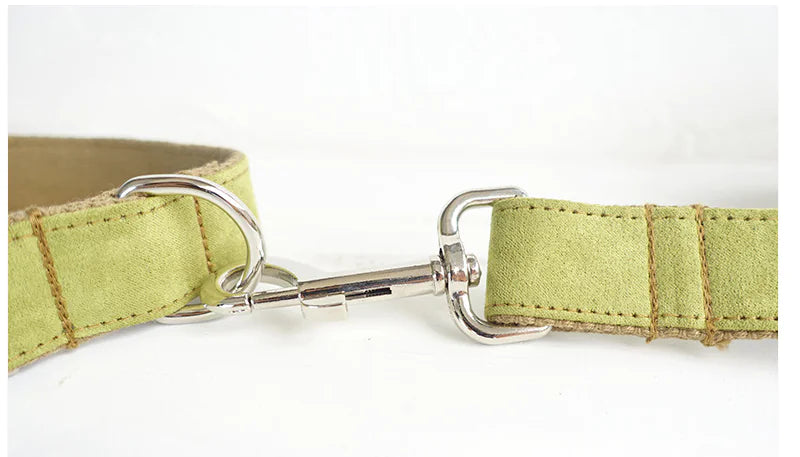 Plaid Pet Leash and Collar Set – Durable & Stylish Polyester Walking Accessory (Sizes XS–XL)