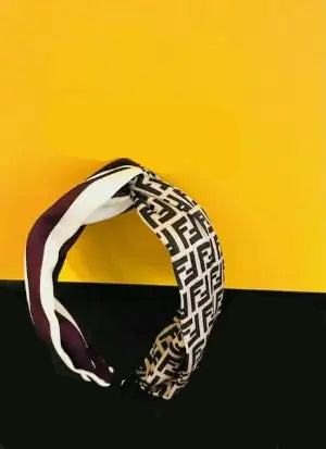 Lux Headband – Grosgrain Bow Detail in Chic Brown Tones (6.5" x 5") - ONLY 15 LEFT!