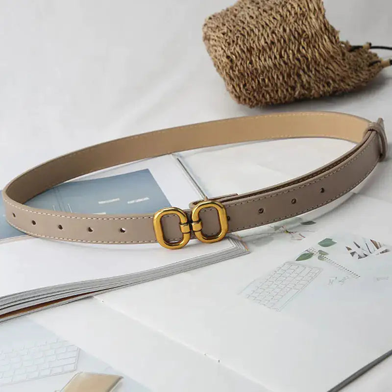 Elevate Your Look with the Elegant Leather Designer Belt for Women