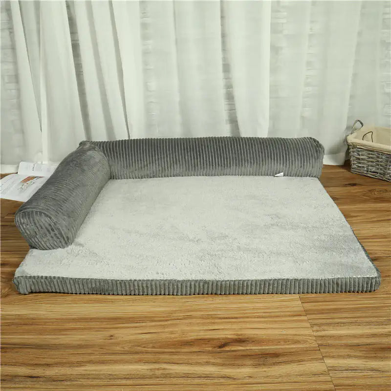 Corduroy Pet Sofa – Soft, Supportive Lounger for Dogs & Cats