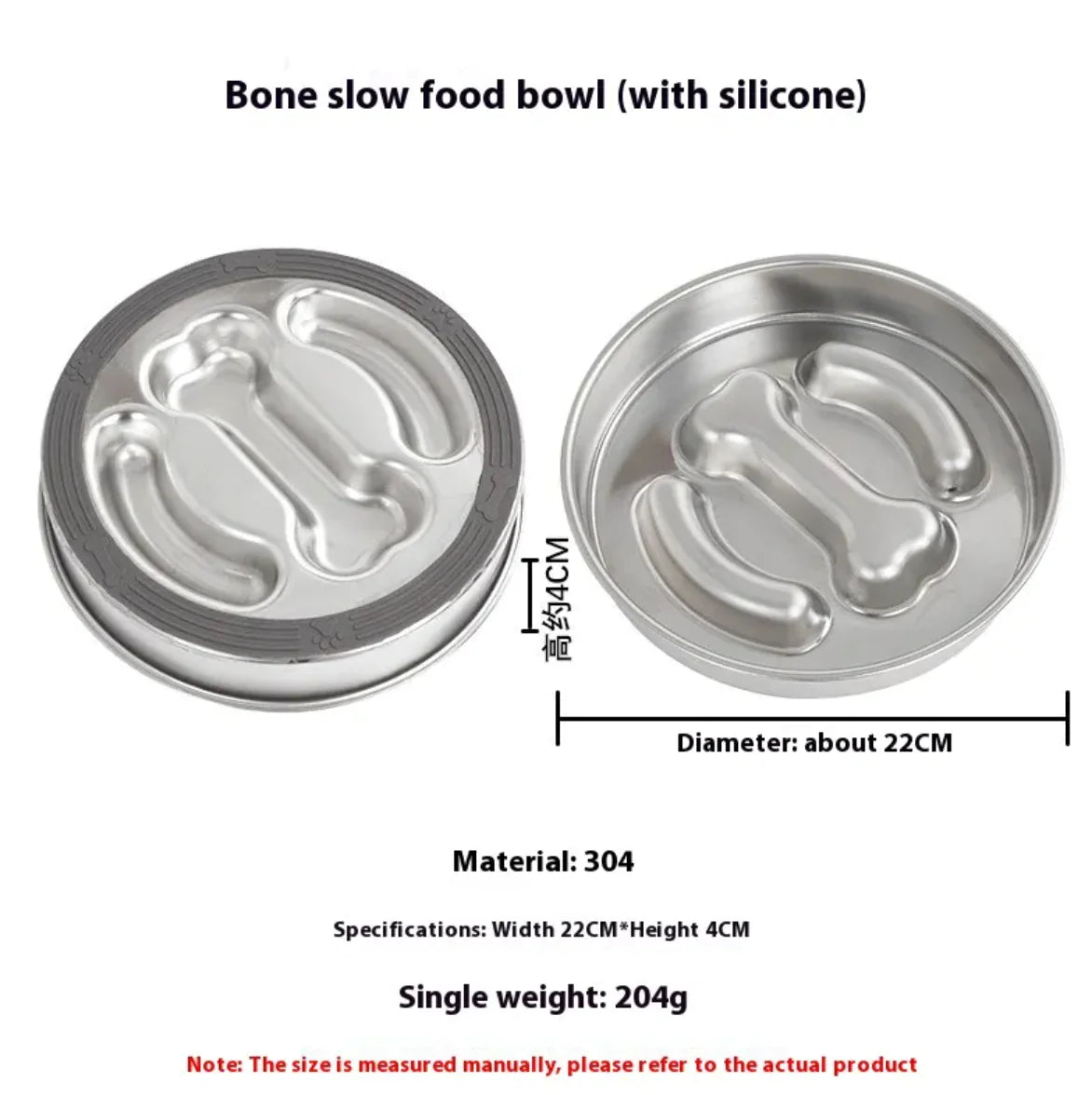 Stainless Steel Slow Feeding Pet Bowl Collection – Anti-Choke Design for Safe, Healthy Eating