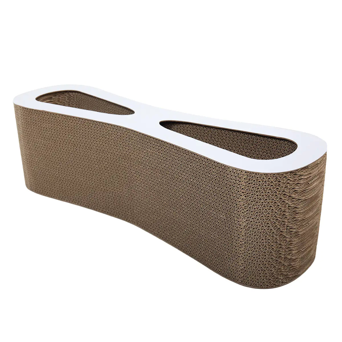 Cat Scratch Board & Lounge – Durable BC Corrugated Cardboard Scratcher with Catnip