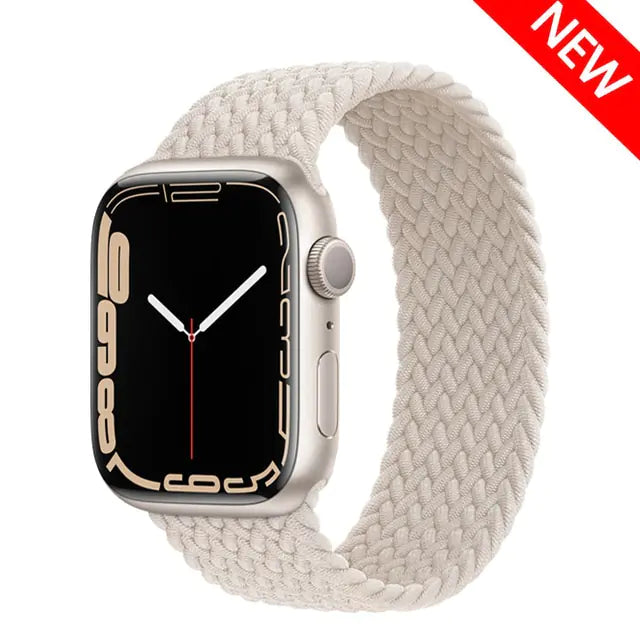 Upgrade Your Apple Watch with a Stretchable Nylon Elastic Loop Band