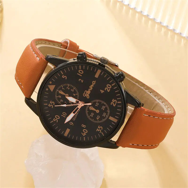 Men's Watch Luxury Bracelet Set: Sophistication Redefined