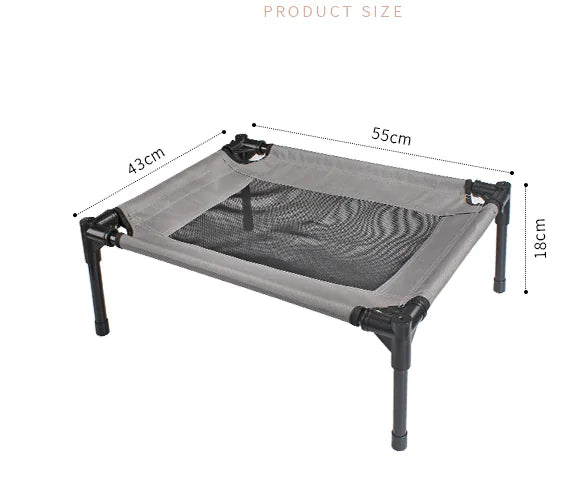 Elevated Pet Bed – Breathable, Sturdy Comfort for Dogs Indoors and Out