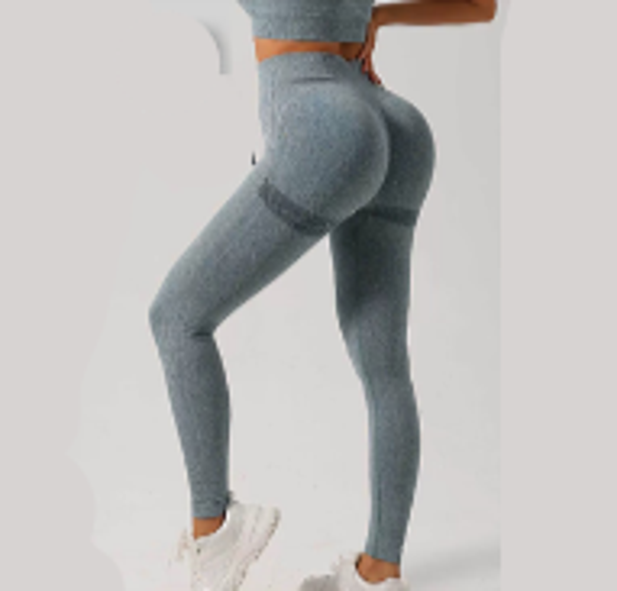 Women’s Sports Fitness Buttocks Lifting Yoga Set (High-Waisted Leggings & Supportive Bra)