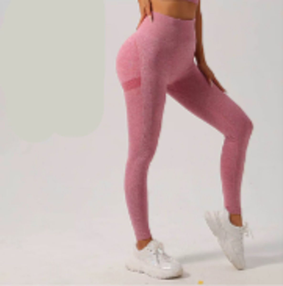 Women’s Sports Fitness Buttocks Lifting Yoga Set (High-Waisted Leggings & Supportive Bra)