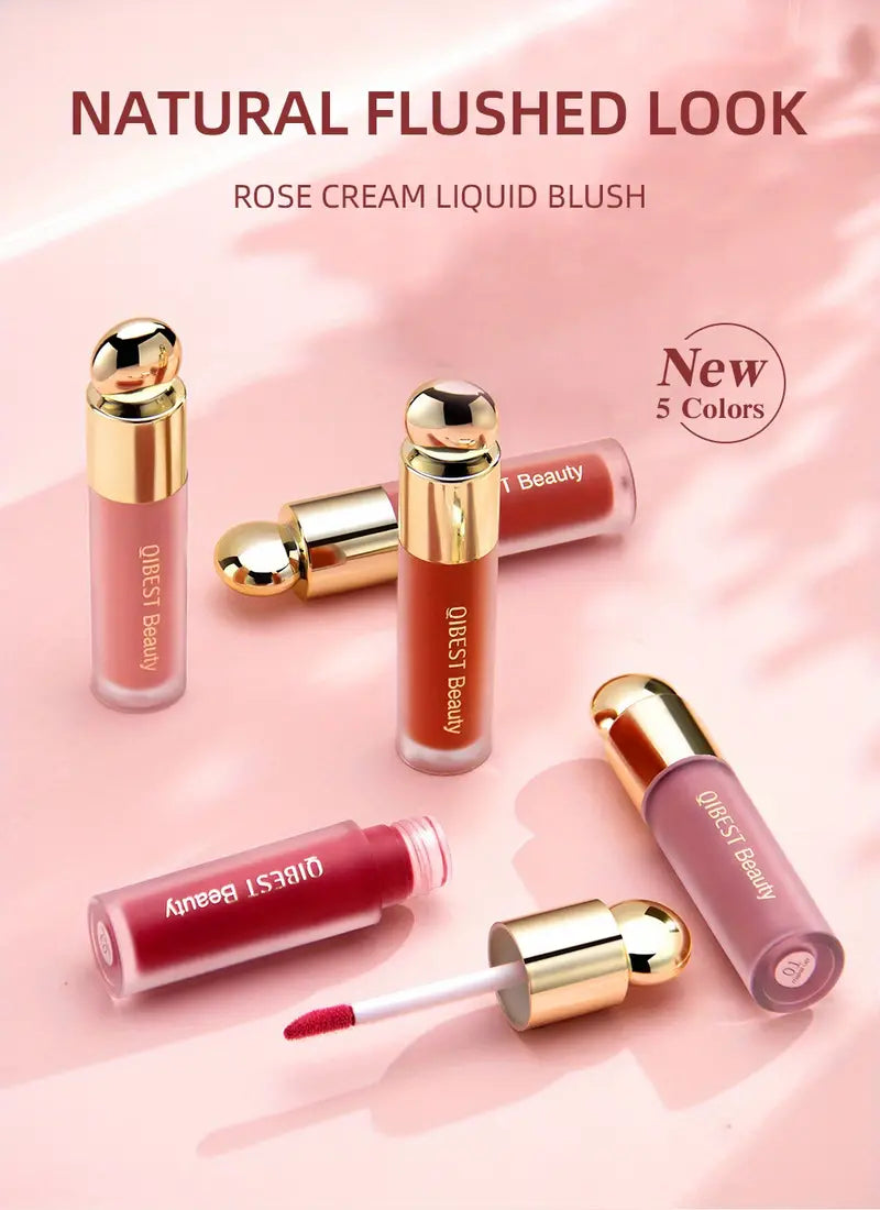 Hydrating Liquid Blush – Silky, Long-Lasting Color for Radiant Cheeks (5 Shades, 0.88 fl oz)