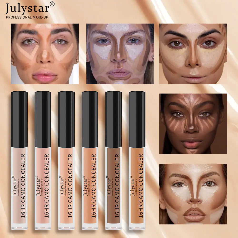 16-Hour Camo Concealer – Long Wear Waterproof Full Coverage (6 Shades, 2.5ml)