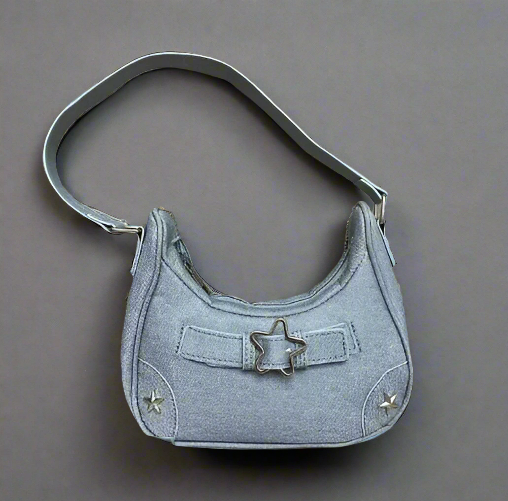 Vintage Star Denim Bag – Retro Charm Meets Everyday Functionality