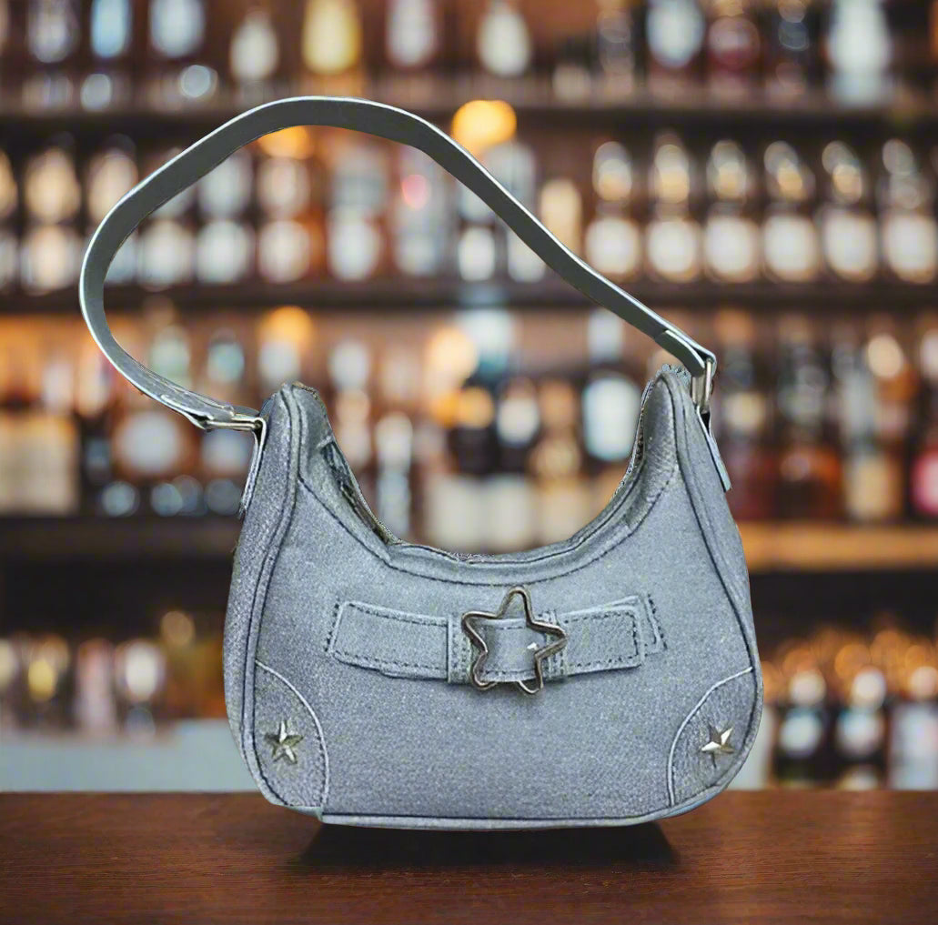 Vintage Star Denim Bag – Retro Charm Meets Everyday Functionality