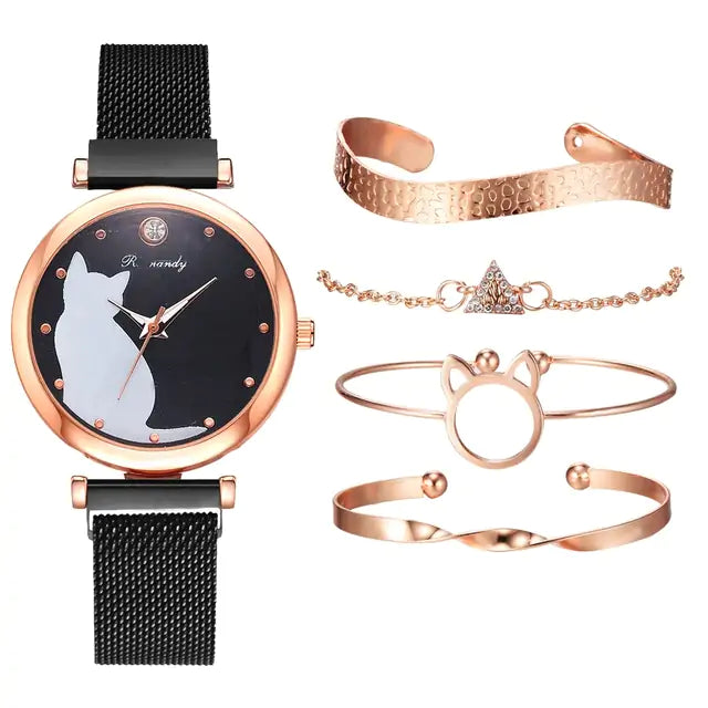 Rinnady Quartz Watch Set for Women: Style Meets Versatility