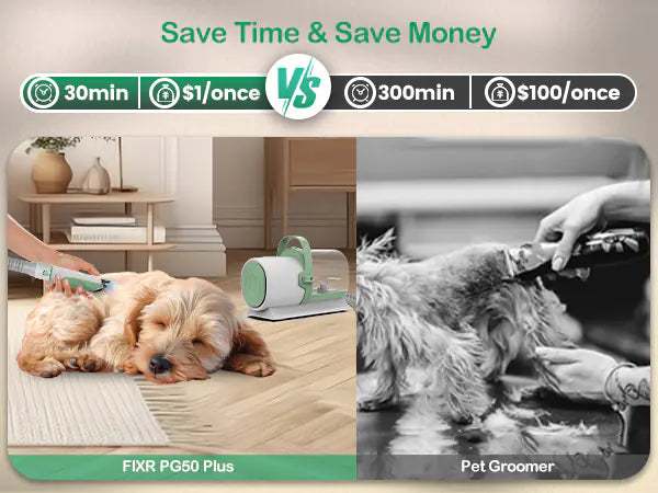 PG50 Plus Pet Grooming Vacuum Kit (All-in-One Professional Grooming for Dogs & Cats – 7 Tools + Powerful Suction)