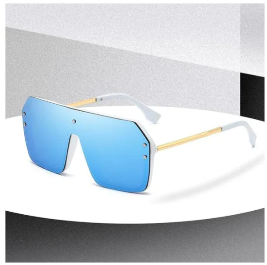 Oversized Shield Sunglasses – Unisex HD Lens Design with UV Protection (5.7" Width)