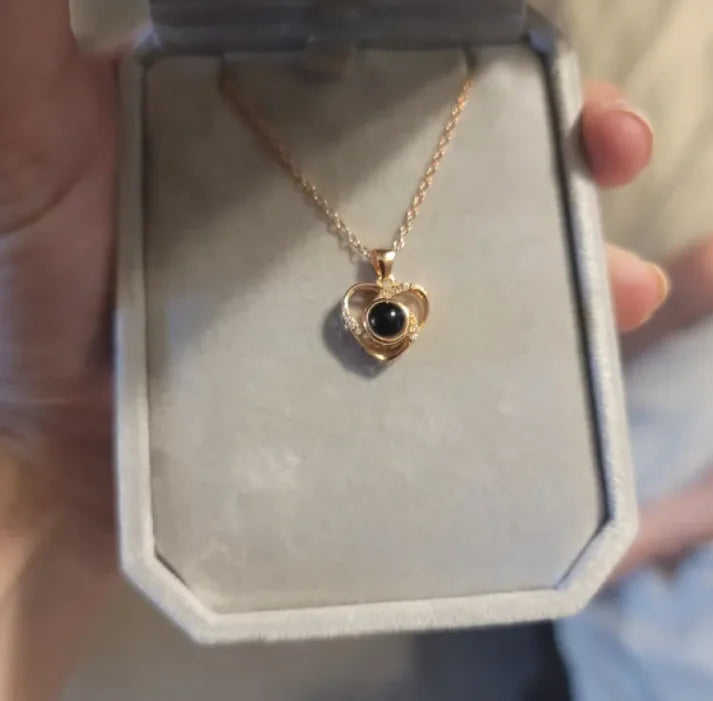 Heart Pendant Photo Necklace