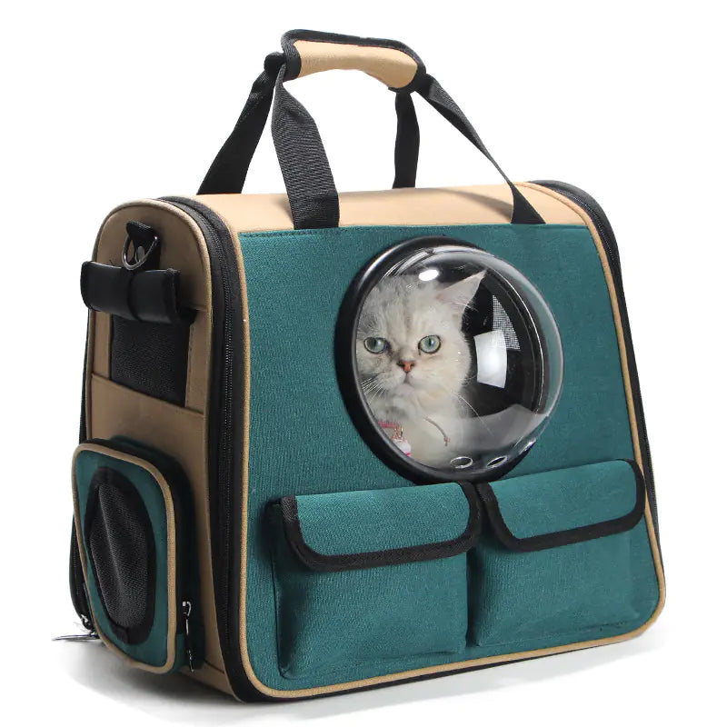 Space Pet Backpack – EVA Shell Travel Carrier with Acrylic Dome Window