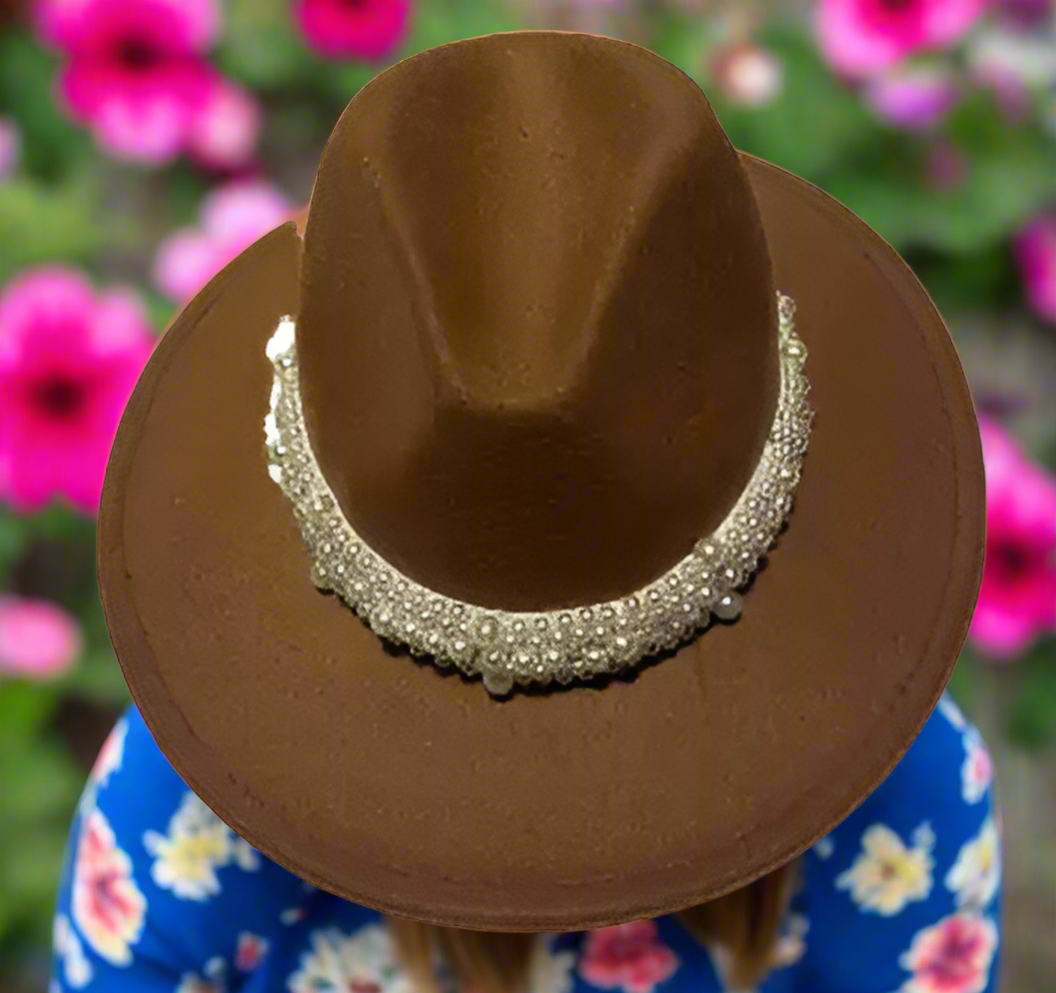 Women’s Wool Fedora Hat with Punk Ribbon – Elegant and Stylish (ONLY 2 LEFT!)
