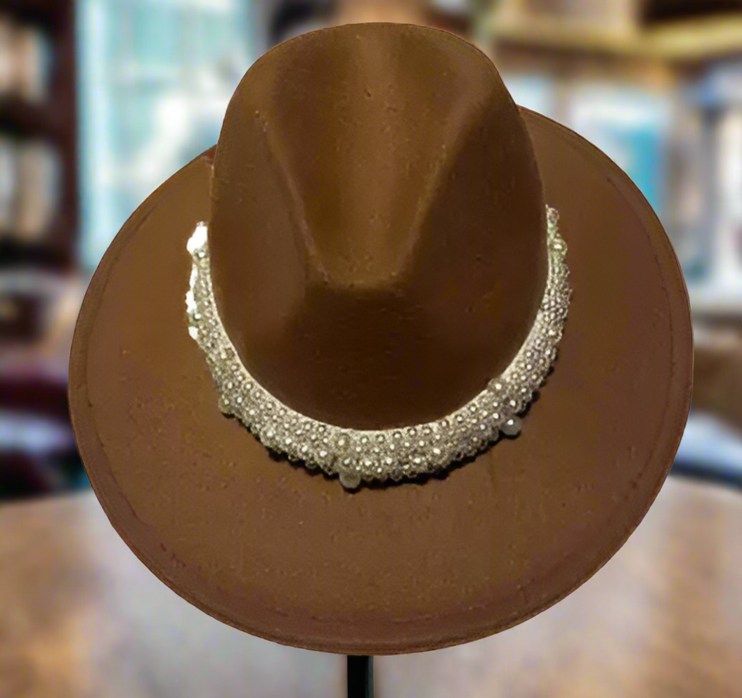 Women’s Wool Fedora Hat with Punk Ribbon – Elegant and Stylish (ONLY 2 LEFT!)