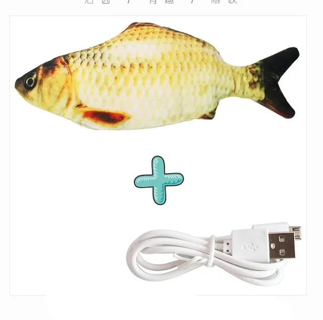 Cat Interactive Electric Floppy Toy Fish: Fun & Excitement for Your Feline Friend!
